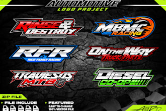 create a racing logo premium automotive concept