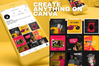 design any editable canva template and social media post on canva