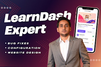 fix learndash issues and build wordpress education website