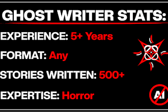 write terrifying horror stories for any format without ai