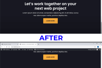 change your wordpress website footer credit