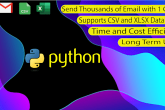 automate your email from csv, xlsx using python