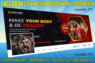 do design facebook banner, social media header youtube banner, twitter, linkedin