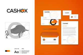design business logo and brand identity with complete branding kit