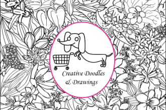 create doodles and drawings for coloring books