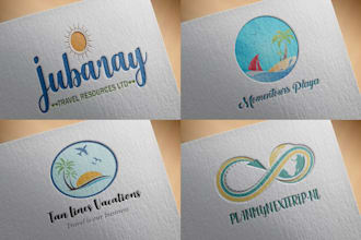 design professional premium travel tourism logo