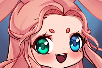 make chibi emotes and stickers for you