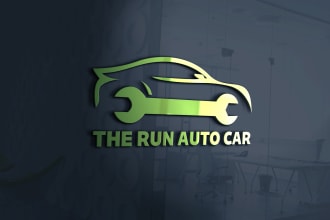 do professional automotive, car repair, motor car logo design