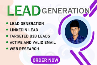 do b2b lead generation linkedin leads list