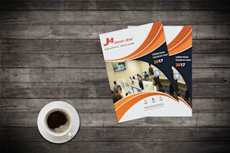 design professional business flyer, brochure, poster, and booklet