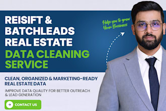 clean your data in reisift and batchleads
