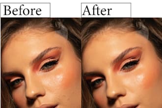 do skin retouching and photo editing for you