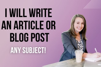 write a high quality and engaging blog post or article