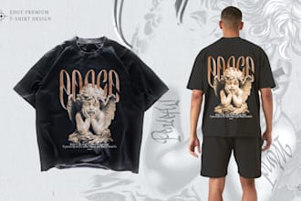 design premium futuristic, typography, edgy style streetwear
