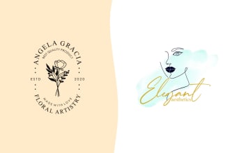 design an awesome botanical feminine boho logo