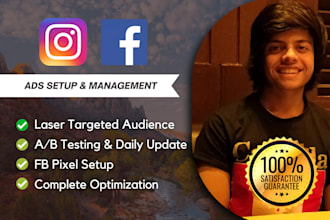 run fb advertising and instagram ads campaigns for fb marketing