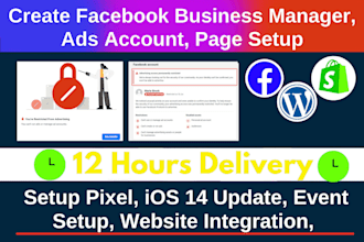 setup ads account faceboook pixel, IOS 14 update faceboook business manager