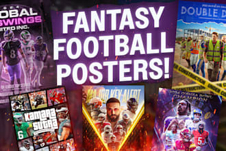 turn your fantasy football squad into a poster