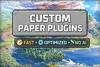 develop minecraft plugins for paper servers