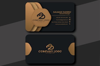 design an elegant and professional business card