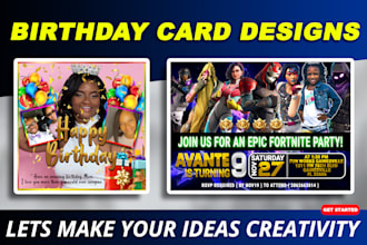 design birthday invitation cards