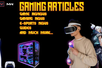 write any gaming scripts, articles, and blog posts