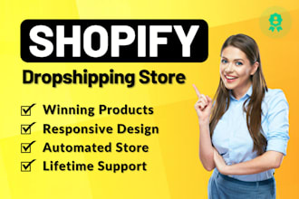 develop a passive income shopify dropshipping store shopify website