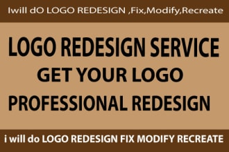 redesign, fix, edit, update, modify your existing logo
