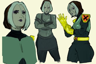 draw your character design sheet