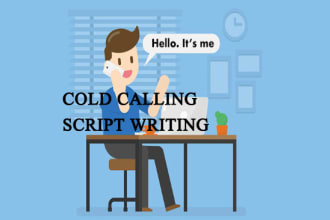 write sales, b2b, b2c cold calling, telemarketing script