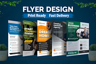 design flyer, billboard, signboard, or banner ads