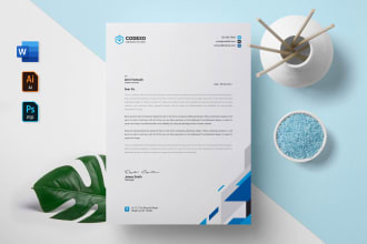 do simple letterhead, business card, word template