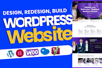 create a professional responsive wordpress website with SEO