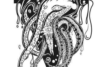 draw and redraw  anything to be sketch and line art