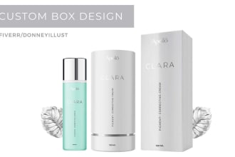 design elegant and modern cosmetic box