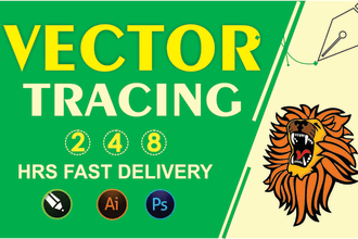 vectorize, redraw, trace, images in  illustrator and coreldraw