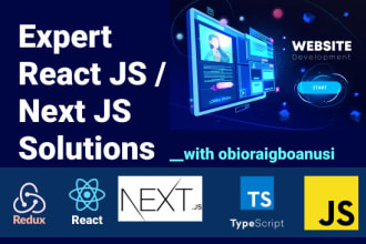be your expert react next js angular frontend developer