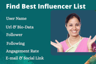 find your best instagram influncer