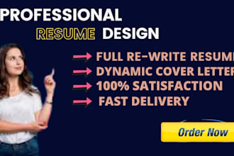 design a professional and creative cv resume design