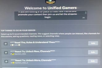 make custom discord servers of any type