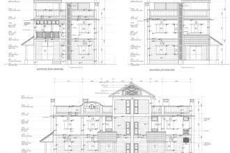 do autocad revit drawings for architecture projects