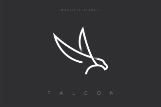 do minimal line art logo design