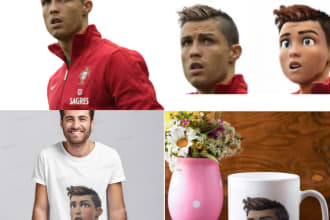 make your photo 3d cartoon and put it on tshirt