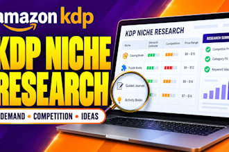 research amazon KDP book niches and analyze competition