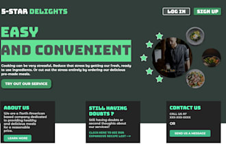 design an interactive and responsive webpage or phone app
