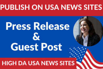do distribute your press release on USA news, media channel website with high da