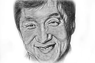 draw pencil sketch portrait with extreme detail