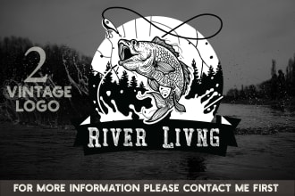 design 2 retro vintage logo