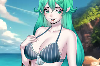 draw nsfw, anime, fanart, original character