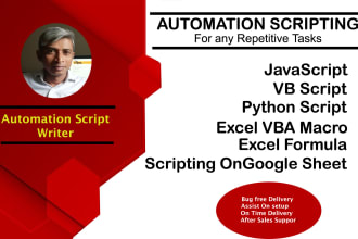 automate your repetitive task by scripting